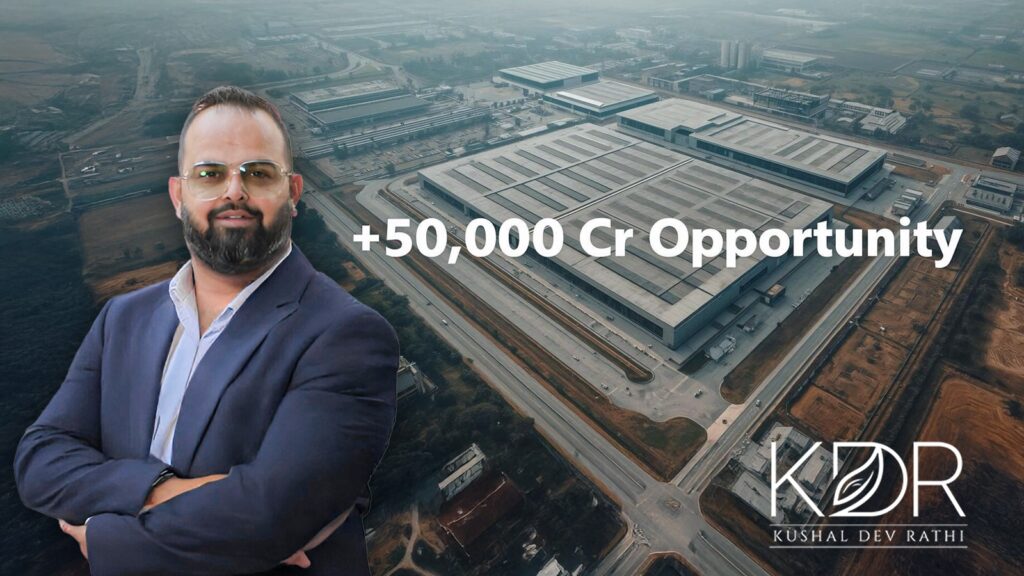 Data centre land investment India opportunity aerial view showing ₹50,000 crore market potential