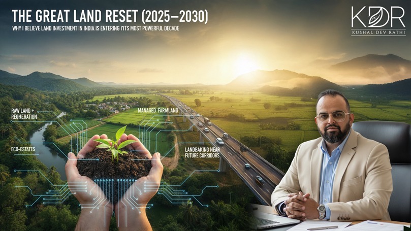 A nature-rich landscape representing strong and sustainable land investment in India.